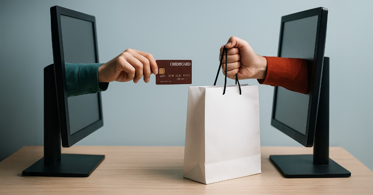 Ilsutrasi Transaksi Online Saling Terhubung - NEXT Indonesia Center