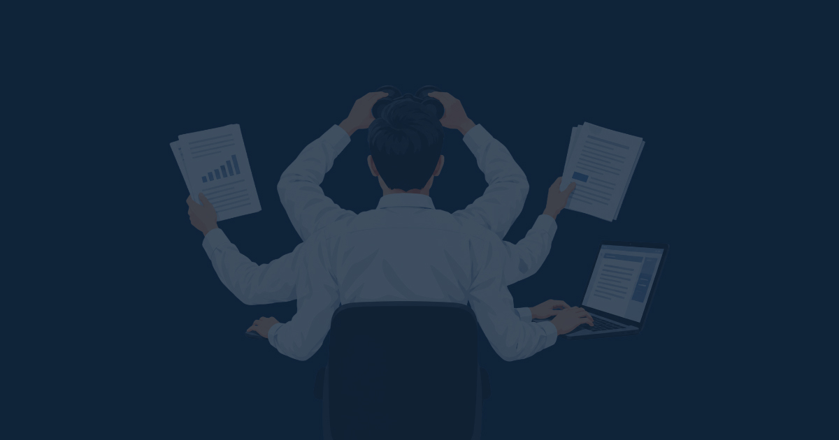 ILustrasi bekerja multitasking - NEXT Indonesia Center